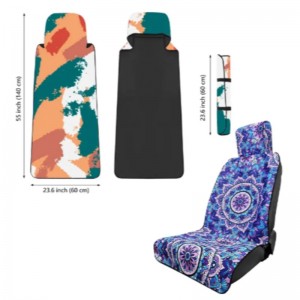 Mattes de voitures d\'impression personnaliséesnon glissées Couvercle de siège ennéoprène ennéoprène